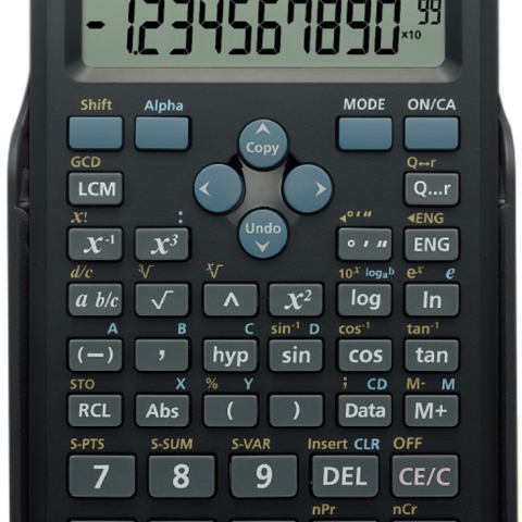 F-715SG BLACK EXP DBL SCINTIFIC CALC