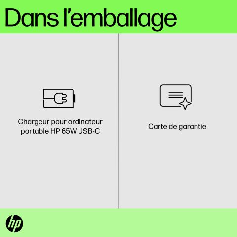 HP Chargeur pour ordinateur portable USB-C 65 W