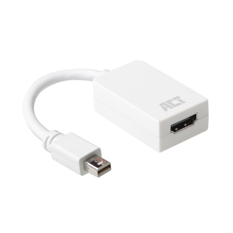 ACT AC7525 câble vidéo et adaptateur 0,15 m Mini DisplayPort HDMI Type A (Standard) Blanc