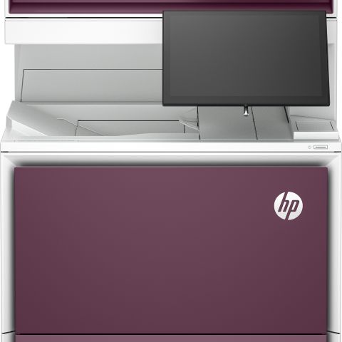 HP Imprimante multifonction Color LaserJet Enterprise Flow 6800zf, Impression, copie, scan, fax, Flow. Écran tactile. Agrafage. Cartouche TerraJet