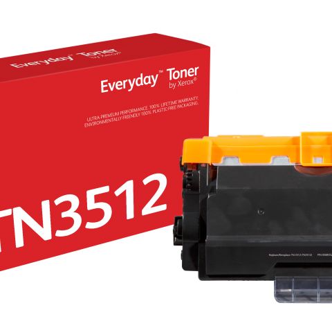 Toner Noir Everyday™ de Xerox compatible avec Brother TN3512, Très haute capacité