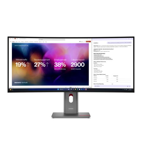 Lenovo ThinkVision P40WD-40 écran plat de PC 100,8 cm (39.7") 5120 x 2160 pixels WUHD LED Noir