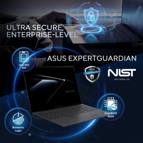 ASUS ExpertBook Ultra B9406CAA-TH0875X-S Copilot+ PC Intel Core Ultra 7 Ordinateur portable 35,6 cm (14") WQXGA+ 32 Go LPDDR5x-SDRAM 1 To SSD Wi-Fi 6E (802.11ax) Windows 11 Pro US International Gris