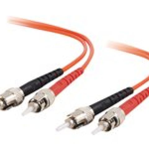 C2G ST-ST 62.5/125 OM1 Duplex Multimode PVC Fiber Optic Cable (LSZH)