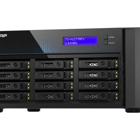 QNAP TS-H1277AFX-R7-32G serveur de stockage NAS Tower AMD Ryzen™ 7 32 Go DDR5 0 To QuTS hero Noir
