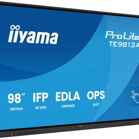 iiyama TE9813A-B2AG Écran d'affichage dynamique En forme de kiosk 2,48 m (97.5") 500 cd/m² 4K Ultra HD Écran tactile Intégré dans le processeur Android