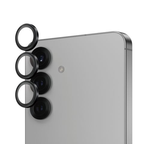 PanzerGlass ® Hoops® Camera Lens Protector Black Samsung Galaxy S25 Protection d'écran transparent 1 pièce(s)