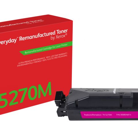 Remanufacturé Everyday Toner remanufacturé Magenta Everyday™ de Xerox compatible avec Kyocera TK-5270M, Capacité standard