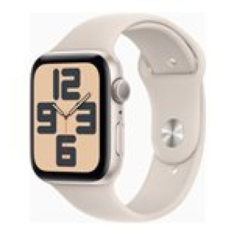 Apple Watch SE OLED 44 mm Numérique 368 x 448 pixels Écran tactile Beige Wifi GPS (satellite)