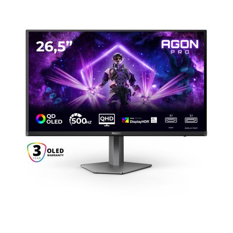 AOC 27" AG276QKD2, 2560x1440, 500Hz écran plat de PC
