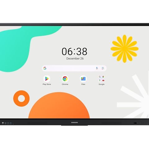 Samsung LH75WAFWLGCXEN tableau blanc interactif 190,5 cm (75") 3840 x 2160 pixels Écran tactile Noir