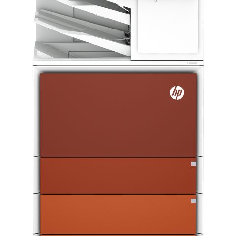 HP LaserJet Imprimante multifonction Color Enterprise Flow 6800zfsw, Impression, copie, scan, fax, Flow. Écran tactile. Agrafage. Cartouche TerraJet
