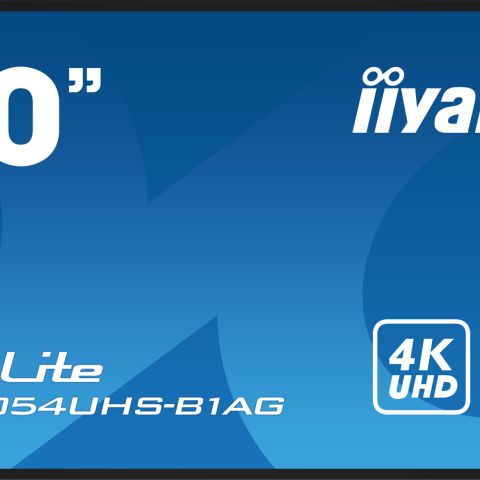 iiyama LH5054UHS-B1AG affichage de messages Panneau plat de signalisation numérique 125,7 cm (49.5") LCD Wifi 500 cd/m² 4K Ultra HD Noir Intégré dans le processeur Android 11 24/7