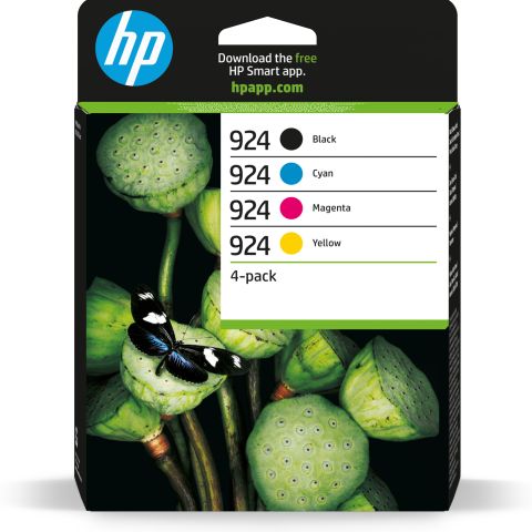 HP 924 Pack de 4 Cartouches d’encre authentiques CMJN