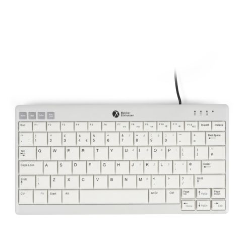 BakkerElkhuizen UltraBoard 950 V2 clavier Bureau USB QWERTZ Allemand Gris foncé, Gris clair