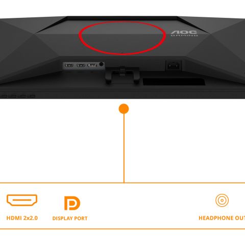 AOC G4 27G4ZRE écran plat de PC 68,6 cm (27") 1920 x 1080 pixels Full HD LED Noir, Rouge