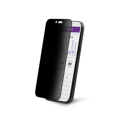 StarTech.com Filtre de Confidentialité pour iPhone 16 à 4 Directions et 360&deg., Supporte l'Orientation Portrait/Paysage, Tactile, Protection en Verre Trempé, Filtre à 4 Directions, TAA