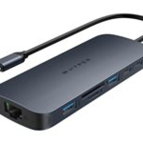 HYPER HD4006GL hub & concentrateur USB 3.2 Gen 1 (3.1 Gen 1) Type-C 10000 Mbit/s Bleu, Gris
