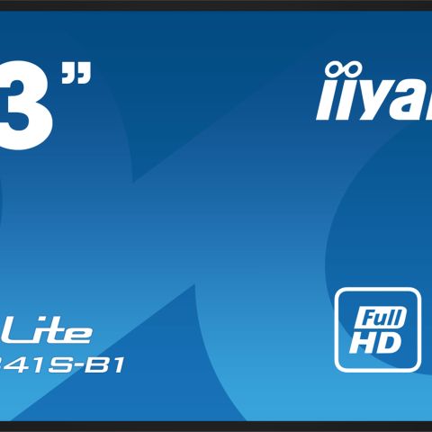 iiyama LE4341S-B1 affichage de messages Panneau plat de signalisation numérique 108 cm (42.5") LCD 350 cd/m² Full HD Noir 18/7