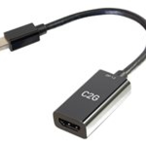 C2G 8in Mini DisplayPort Male to HDMI Female Passive Adapter Converter