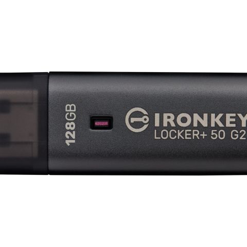 Kingston Technology IronKey 128 Go Locker Plus 50 G2, FIPS 197, AES-256
