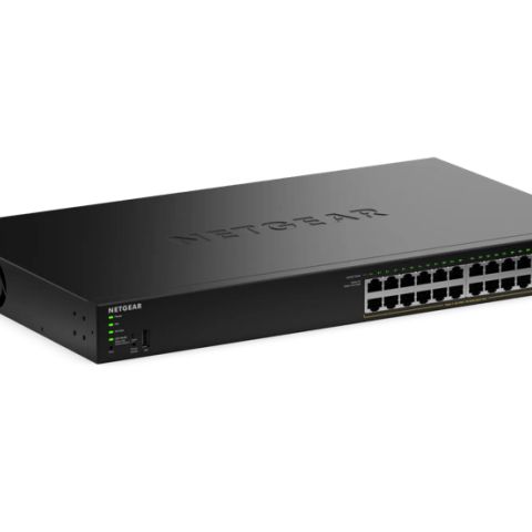 NETGEAR GS324TPv2 Géré L2/L3 Gigabit Ethernet (10/100/1000) Connexion Ethernet, supportant l'alimentation via ce port (PoE) 1U Noir