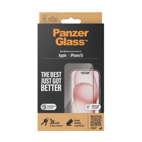  Ultra-Wide Fit w. EasyAligner Protection d'écran transparent Apple 1 pièce(s)