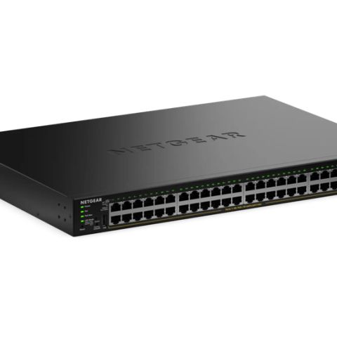 NETGEAR GS348TPv2 Géré L2/L3 Gigabit Ethernet (10/100/1000) Connexion Ethernet, supportant l'alimentation via ce port (PoE) 1U Noir
