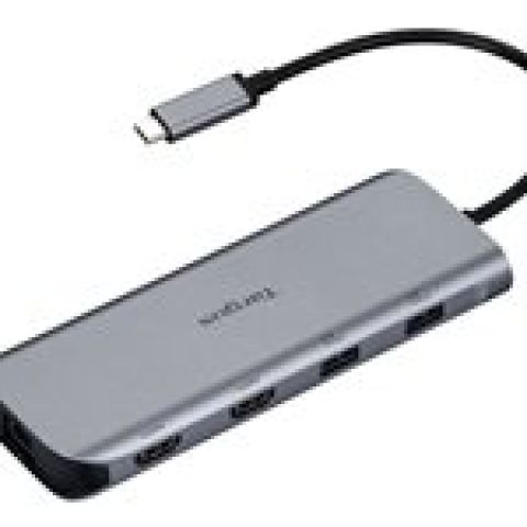 Targus USB-C ALT. MODE DUAL HDMI 4K MOBILE DOCK WITH 140W EPR PASS-THRU SILVER station d'accueil