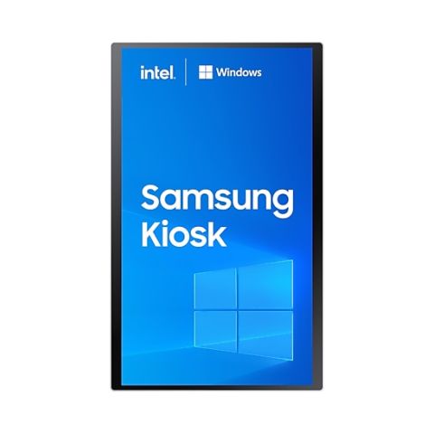 Samsung KM24C-W En forme de kiosk 61 cm (24") LED 250 cd/m² Full HD Blanc Écran tactile Intégré dans le processeur Windows 10 IoT Enterprise