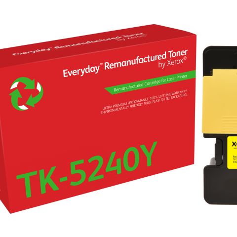 Remanufacturé Everyday Toner remanufacturé Jaune Everyday™ de Xerox compatible avec Kyocera TK-5240Y, Capacité standard