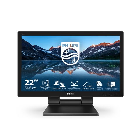 Philips B Line 222B9TA/00 écran plat de PC 54,6 cm (21.5") 1920 x 1080 pixels Full HD LCD Écran tactile Dessus de table Noir