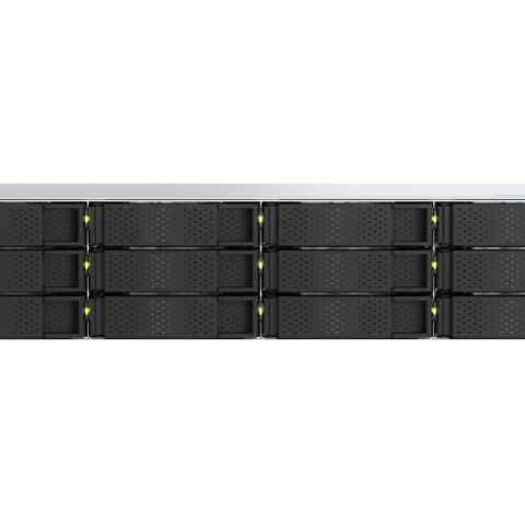 QNAP TS-H1277AXU-RP NAS Rack (2 U) Intel Xeon E E-2136 16 Go DDR4 168 To HDD QuTS hero Noir