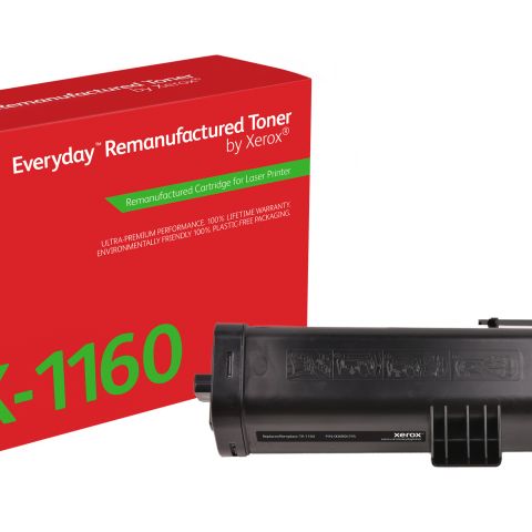 Remanufacturé Everyday Toner remanufacturé Noir Everyday™ de Xerox compatible avec Kyocera TK-1160, Capacité standard