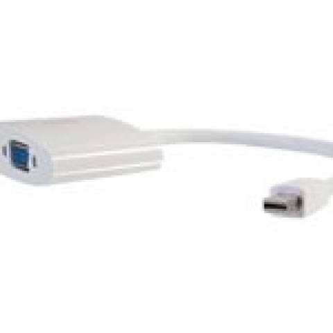 C2G 20cm Mini DisplayPort to HDMI or VGA Adapter Converter 4K UHD