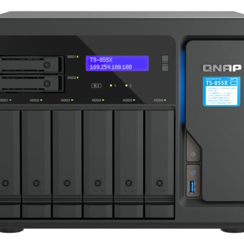 QNAP TS-855X SAN Tower Ethernet/LAN Noir C5125