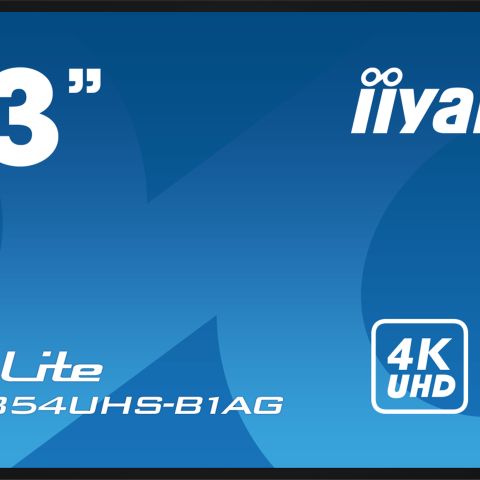 iiyama LH4354UHS-B1AG affichage de messages Panneau plat de signalisation numérique 108 cm (42.5") LCD Wifi 500 cd/m² 4K Ultra HD Noir Intégré dans le processeur Android 11 24/7