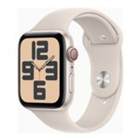 Apple Watch SE OLED 44 mm Numérique 368 x 448 pixels Écran tactile 4G Beige Wifi GPS (satellite)