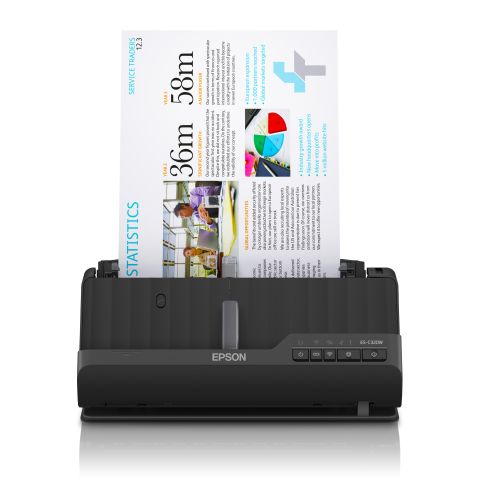 Epson ES-C320W Chargeur automatique de documents + Scanner à feuille 600 x 600 DPI A4 Noir