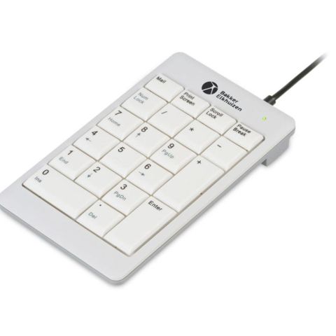 BakkerElkhuizen UltraBoard 955 V2 Numeric clavier numérique PC portable/de bureau USB Gris foncé, Gris clair