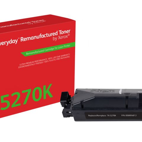 Remanufacturé Everyday Toner remanufacturé Noir Everyday™ de Xerox compatible avec Kyocera TK-5270K, Capacité standard