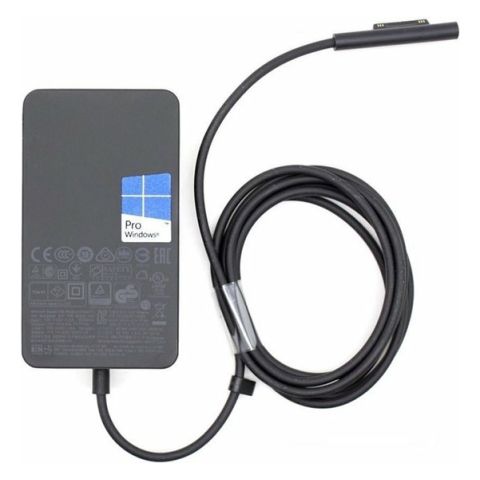 Microsoft Surface 65W Power Supply Ordinateur portable, Tablette Noir Secteur Intérieure