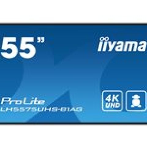 iiyama ProLite Écran plat de signalisation numérique 138,7 cm (54.6") LCD Wifi 500 cd/m² 4K Ultra HD Noir Intégré dans le processeur Android 11 24/7