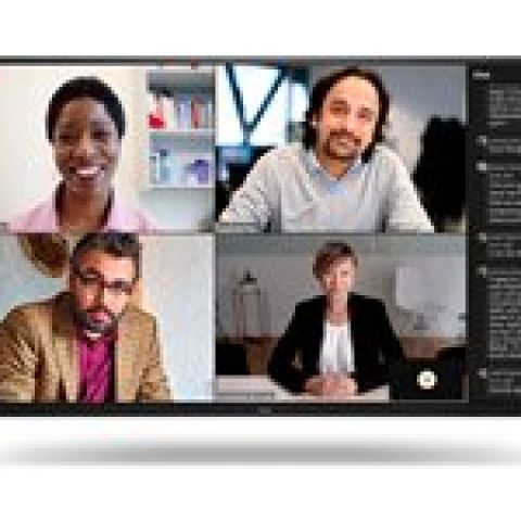 DELL P5525QC Écran plat de signalisation numérique 138,8 cm (54.6") LCD 400 cd/m² 4K Ultra HD Noir