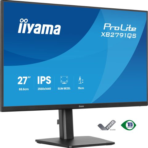 iiyama ProLite XB2791QS-B1 écran plat de PC 68,6 cm (27") 2560 x 1440 pixels Quad HD Noir