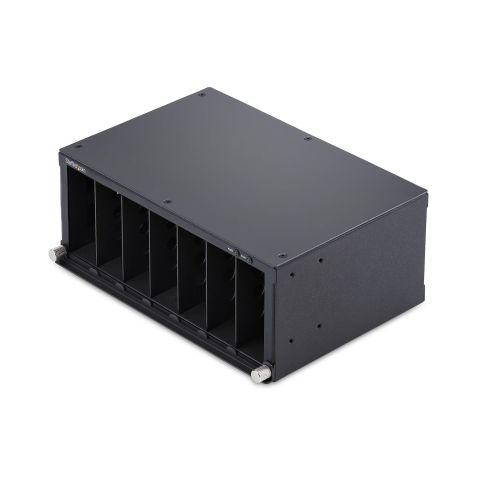 StarTech.com Châssis de Convertisseur de Média Non Géré à 7 Slots pour la Série de Convertisseurs de Média MCM, Isolation Complète de l'Alimentation, Refroidissement Actif, Montage en Rack 10 pouces, Conforme TAA