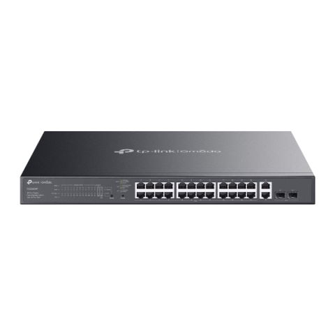 TP-Link Omada ES228GMP commutateur réseau Géré Gigabit Ethernet (10/100/1000) Connexion Ethernet, supportant l'alimentation via ce port (PoE) Noir