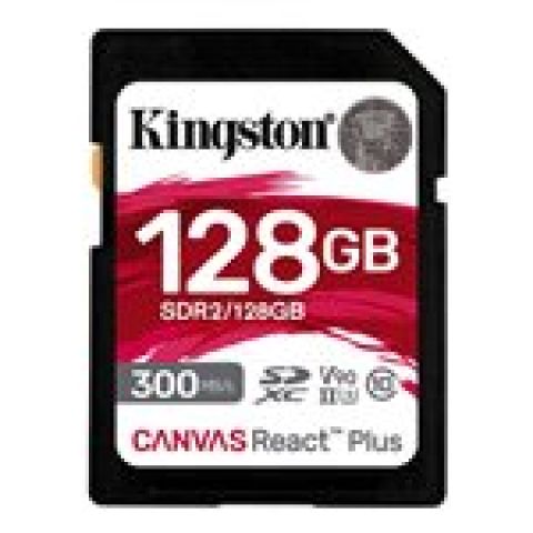 Kingston Technology Canvas React Plus 128 Go SD UHS-II Classe 10