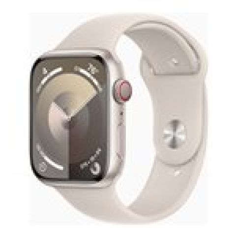 Apple Watch Series 9 45 mm Numérique 396 x 484 pixels Écran tactile 4G Beige Wifi GPS (satellite)