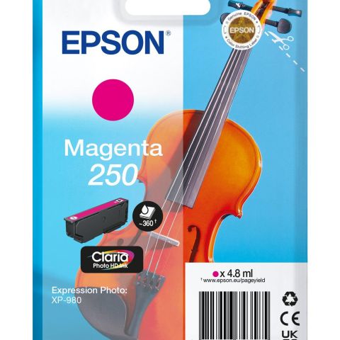 Epson 250 Violin Claria Photo HD cartouche d'encre 1 pièce(s) Original Magenta